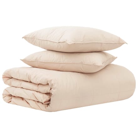 vidaXL - Deken - Set - 2 - st - 140 - x - 220 - cm - Kapok - en - Polyester - Beige