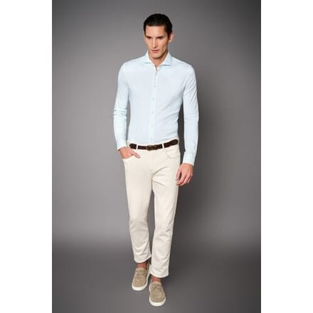 Desoto Luxury Overhemd Vague Pattern Design Teal / male
