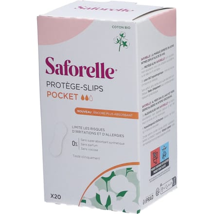 Saforelle Coton Protect Inlegkruisjes Pocket 20