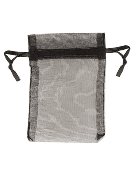 Organza buidels 9x12 - 10 stuks zwart
