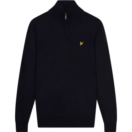 1/4 rits trui Lyle & Scott Core Merino Mix