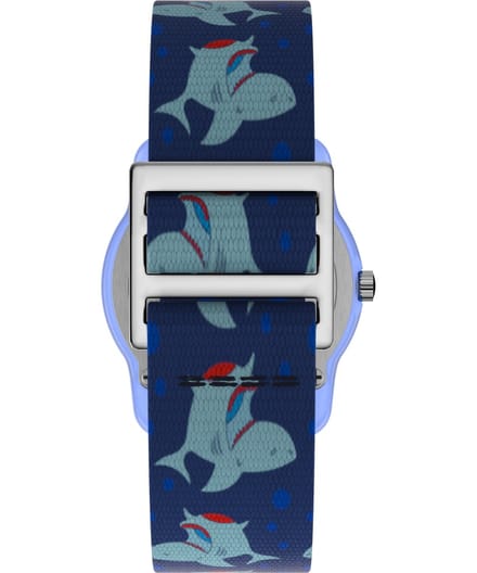 Timex Time Machines TW7C13500 Horloge - Textiel - Blauw - Ø 29 mm
