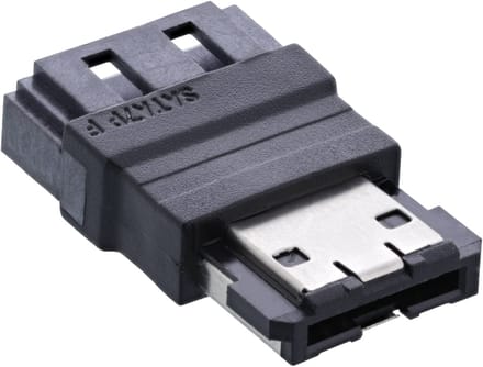 eSATA (v) - SATA (m) adapter - SATA300 - 3 Gbit/s / zwart