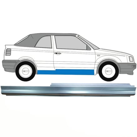 Reparatie dorpel voor Volkswagen Golf 3 1991-1998 / Rechts / CABRIO