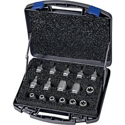 ASW Dopsleutelset 720 E TX, 16-delig, 1/2 inch, speciaal staal, staalgrijs