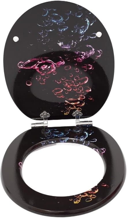Houten WC-bril met Softclose - Diverse Vrolijke Prints - Eenvoudige Montage