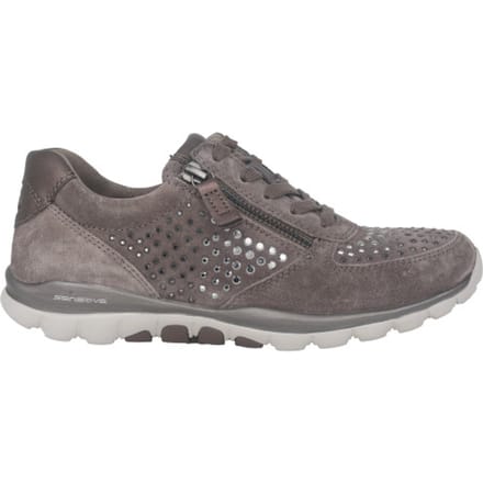 Gabor rollingsoft sensitive 76.968.30 - dames rollende wandelsneaker - Grijs - maat 37.5 (EU) 4.5 (UK)