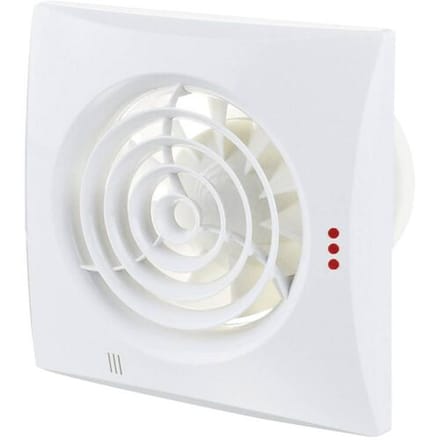 Badkamer - Toilet - Ventilator Quiet Ø100mm | zeer stil | (25dB) met kogellager en timer
