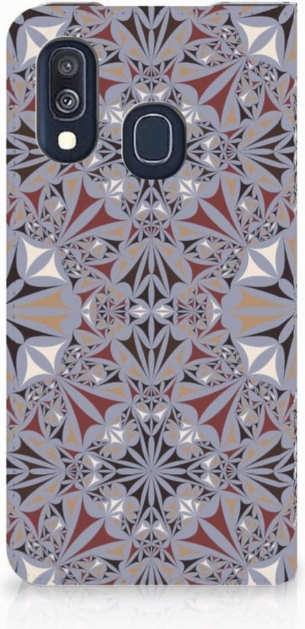Samsung Galaxy A40 Standcase Flower Tiles