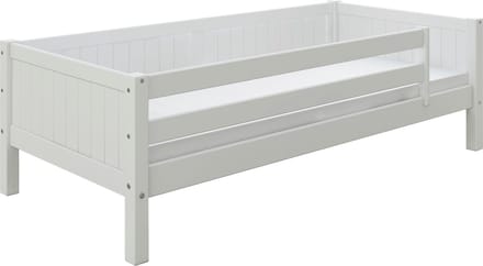 Flexworld Bedbank Puck met paneel en uitvalbeveiliging - 90 x 200 cm - wit