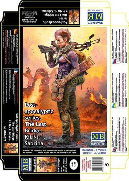 Master Box Modelbouwpakket Militaire voertuigen - 24073 Post-Apocalyptic series. The last bridge. Kit No.1. Sabrina Plastic - 1:24 - Modelbouw