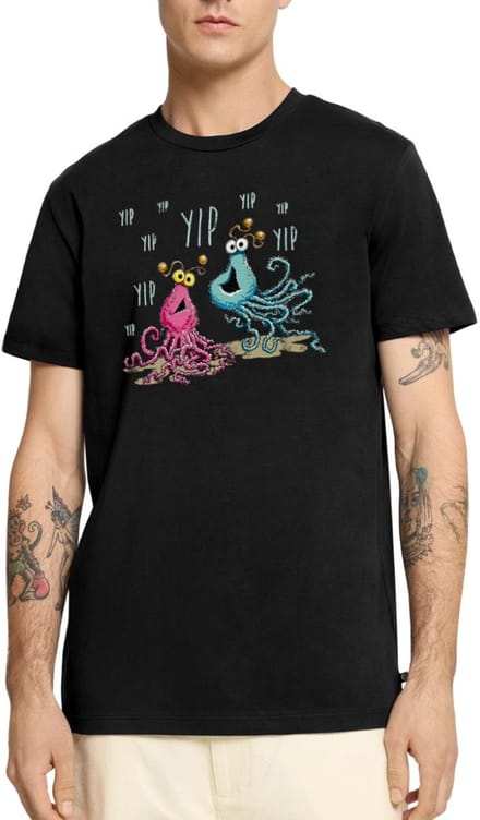 Sesamstraat Yip Yip Alien Premium T Shirt Heren