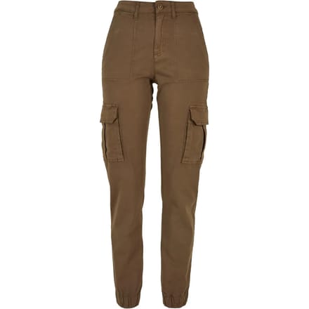 Urban Classics - Cotton Twill Utility Cargobroek - Taille, 27 inch - Olijfgroen