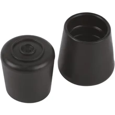 Fix-o-moll Antislip-eindkap - Voor Stoelpoot - Rond Rubber Zwart - Diam. 16mm - 4 Stuks