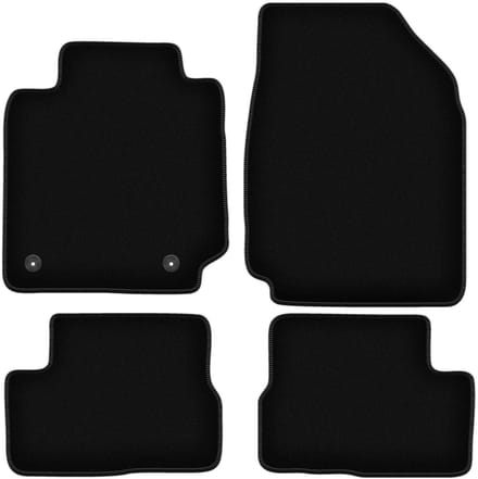 BASIC zwarte veloursmatten voor: Nissan Micra K12 hatchback (2002-2010)