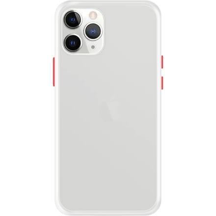 iPhone 11 Pro Max Back Cover - Wit/Transparant