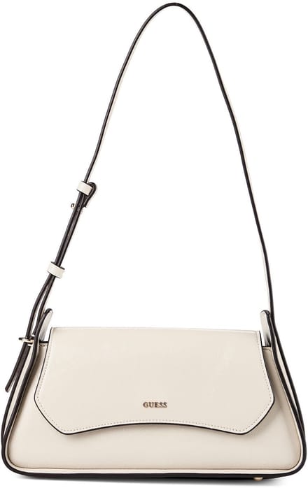 GUESS schoudertas Xena Flap Shoulder Bag Light Taupe crème