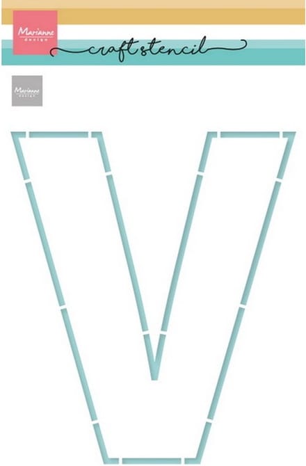 Craft Stencil, Letter V (Vaderdag)
