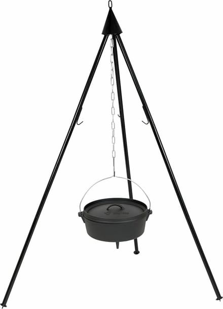MET dutch oven-M.T.C© Deelbare-Driepoot-3poot-kookstatief-statief-tripod- -BBQ