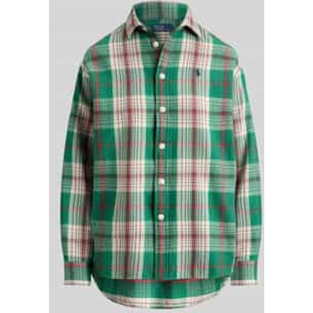 regular fit overhemdblouse van puur katoen