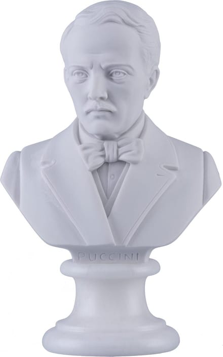 Music Gifts - Albast borstbeeld Puccini - 30 cm