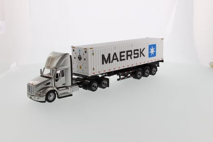 Peterbilt Model 579 Trekker - Truck met oplegger 40Ft Koelcontainer Maersk - 1:50 - Diecast Masters