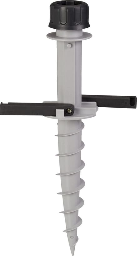 relaxdays grondanker parasol - parasolhouder - kunststof - met handgrepen - 25 - 40 mm