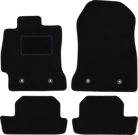 Zwarte velours vloermatten voor: Subaru BRZ coupé (2011-)
