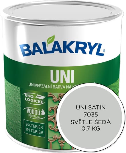 Balakryl UNI SATIN 0,7kg, 7035 lichtgrijs