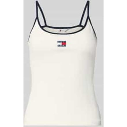 slim fit tanktop van katoenmix