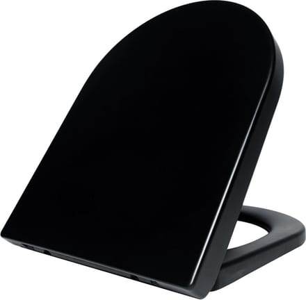 Wiesbaden Vesta Toiletzitting Softclose en Quick Release 52 cm - Mat Zwart