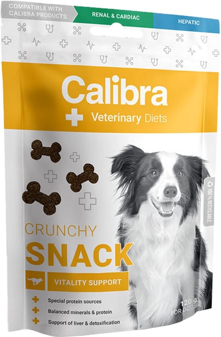 Calibra Dog Veterinary Diets - Vitality Crunchy Snack - 120 g