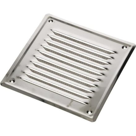 KOTARBAU Vierkant ventilatierooster - Roestvrij staal - 16,5x16,5 cm