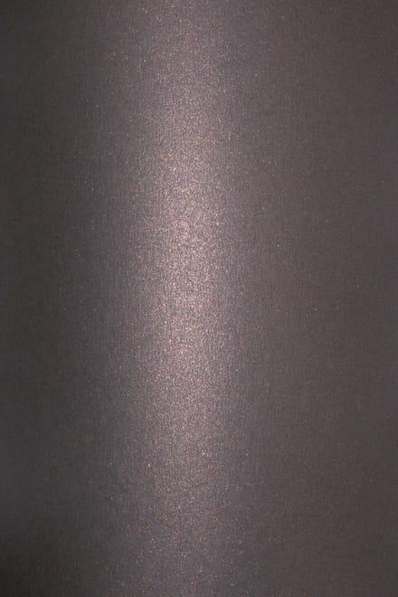Netuno - zwart metallic papier - A4 - 21 x 29,7 cm - 20 vellen - 250 gram - Aster Metallic Black Cooper