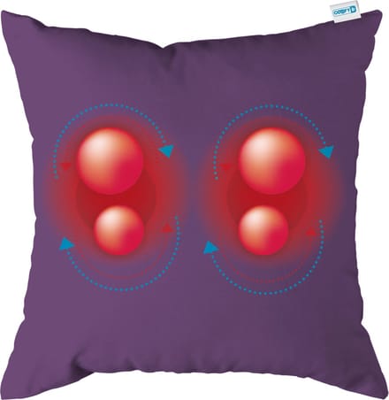 Comfy | massagekussen | paars | massage apparaat met infrarood warmtefunctie | adapter voor auto