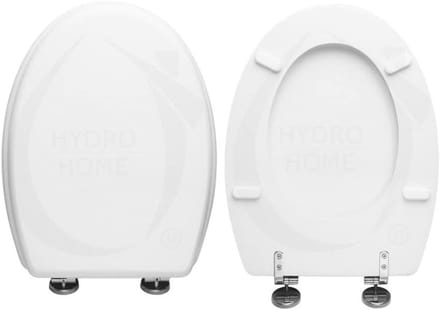 WC-bril - Toiletdeksel - Badkamer Upgrade - Verstelbare Scharnieren - 33-37cm Breed - Wit