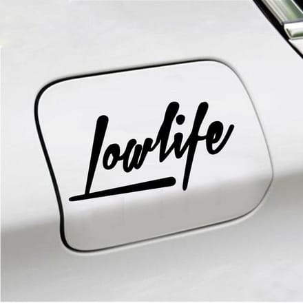 Bumpersticker - Lowlife - 7,5 X 14,8 - Zwart