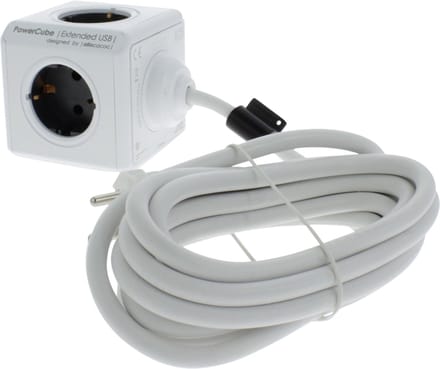 DesignNest PowerCube Extended - USB - Schuko