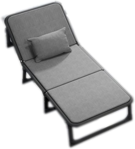 Opklapbed - Fauteuil bed Dutje - Ontspannen - Aanpasbare ligging - 190x70x35 cm - Blauw