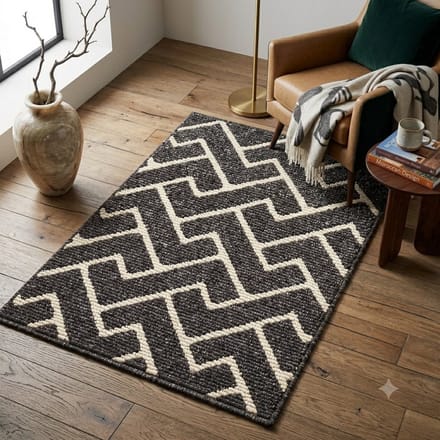 Maison Elara Schoonloopmat Antislip, Waterabsorberend, Machinewasbaar - 60 x 90 cm - Zwart