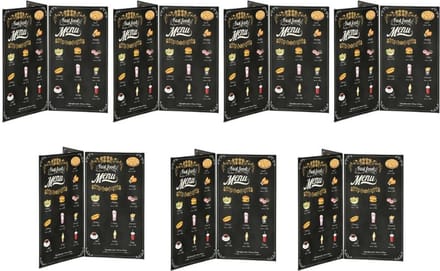 7pack Menukaarthouder Ster A5 formaat staand | Menuhouder acryl | standaard acryl | kaarthouder | menustandaard | Folderstandaard