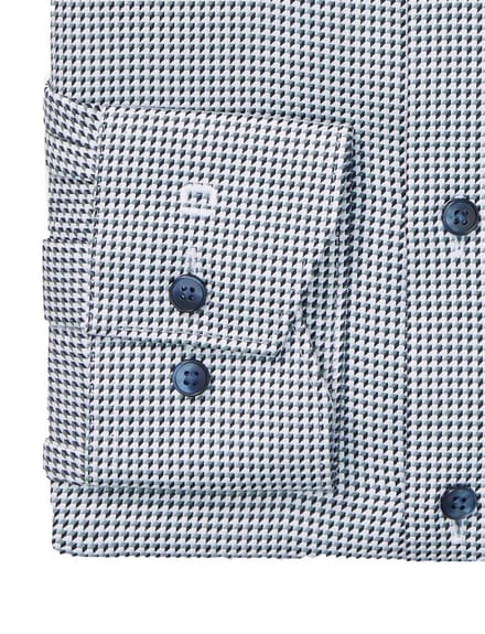 Olymp overhemd luxor modern fit blauw katoen