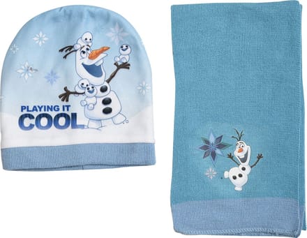 Disney Winterset Frozen Junior Acryl Lichtblauw/blauw 2-delig