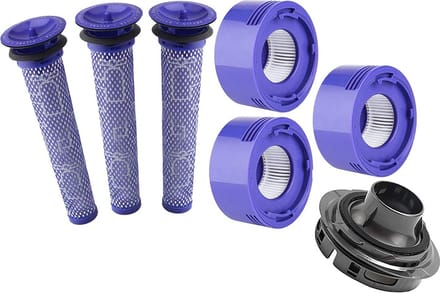 XXL Set HEPA Pre- & Post Filter geschikt voor Dyson V7, V8 - inclusief Cover cap voor Dyson V7/V8 - Promessa-Solutions.