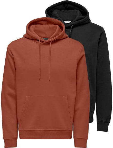 Only & Sons Heren hoddie 2 pack Connor