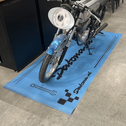 Datona® Milieumat voor motoren (200 x 90 cm) - Blauw