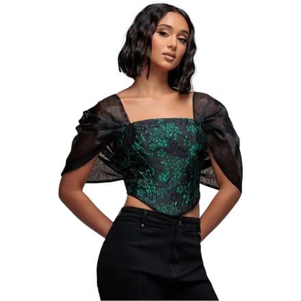 Bustier voor vrouwen Goddiva Organza Wings