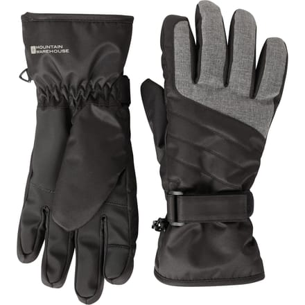 Mountain Warehouse Dames/Dames Glide Waterdichte Skihandschoenen (Jet Zwart)