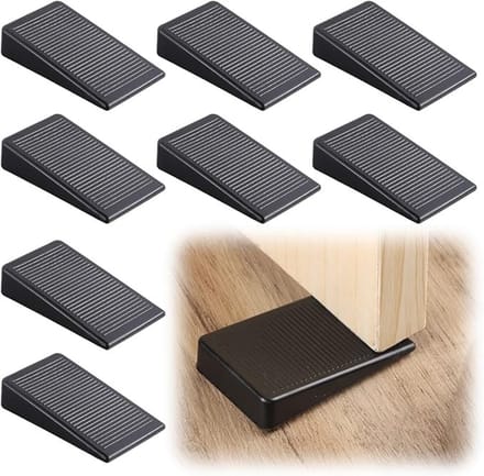 8 stuks rubberen deurstoppers, antislip wiggen voor harde vloeren