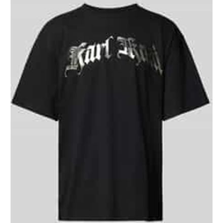 T-shirt met labelprint
